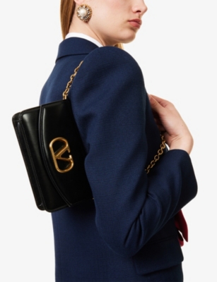 VALENTINO GARAVANI: Vain Small Leather Clutch Bag
