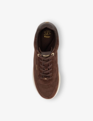Dune Womens Brown Suede Entitle Low-top Suede Runner Trainers Eur 39 / 6 Uk