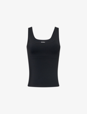 ADANOLA: Ultimate Square-Neck Stretch-Woven Top