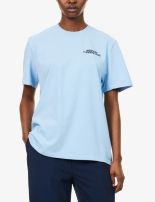 ADANOLA: Running Oversized Cotton-Jersey T-Shirt