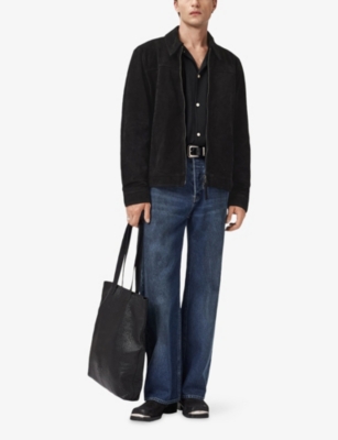 ALLSAINTS: Rhone Collared Suede Jacket