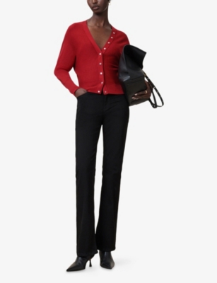 ALLSAINTS: Honor V-Neck Long-Sleeve Wool Cardigan