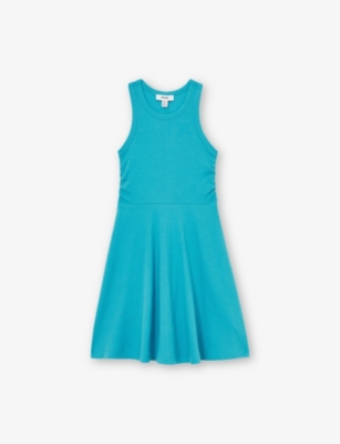 REISS: Eliza Ruched Stretch-Jersey Skater Dress 4-9 Years