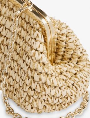 LK BENNETT: Alexa Braided Paper Clutch Bag