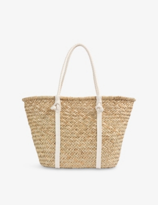 LK BENNETT: Harper Straw Tote Bag