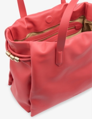 Lk Bennett Womens Selina Leather Tote Bag Ora-amber