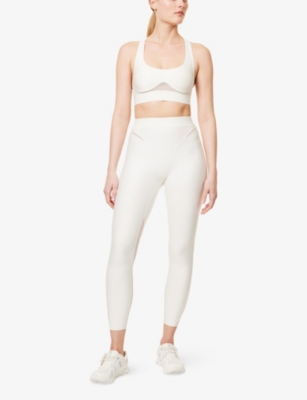 ALO YOGA: Airlift Rebel Mesh-Panelled Stretch-Woven Bra