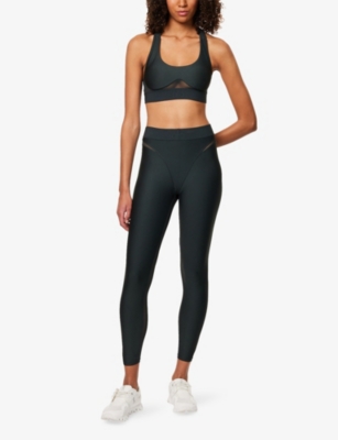 Alo Yoga Rebel Mesh-trimmed Airlift Leggings