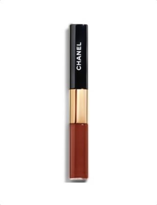 Chanel Red Brown 196 <strong> Le Rouge Duo Ultra</strong>tenue Ultra Wear Liquid Lip Colour 8ml In Red Brown 196