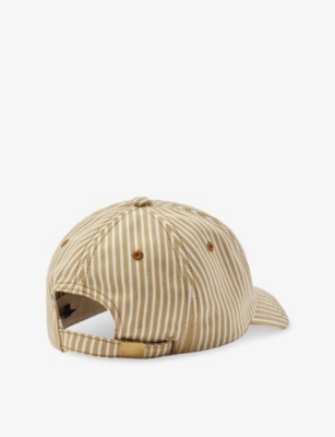 SOEUR: Serena Striped Cotton Baseball Cap