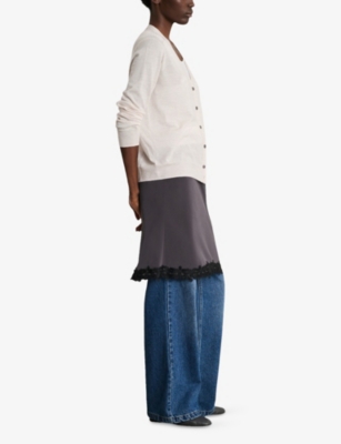 SOEUR: Alyssa V-Neck Merino-Wool Cardigan