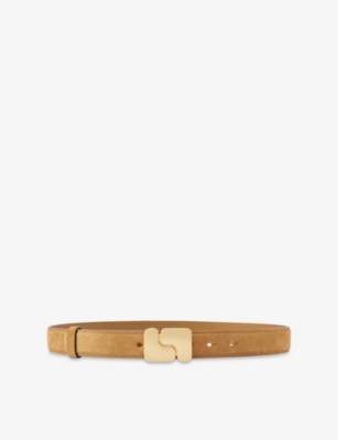 SOEUR: Ninon Logo-Buckle Leather Belt