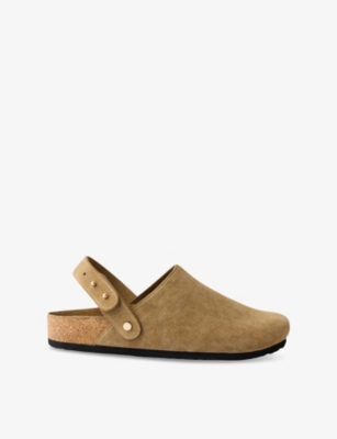 SOEUR: Sleepy Suede-Leather Clogs