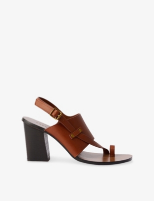SOEUR: Elisa Leather Heeled Sandals