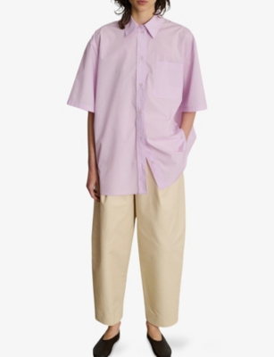 SOEUR: Bobbie Oversized-Fit Cotton-Poplin Shirt