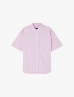 SOEUR: Bobbie Oversized-Fit Cotton-Poplin Shirt