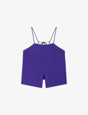 Soeur Womens Violet Eureka Sleeveless Lyocell-blend Top In Purple