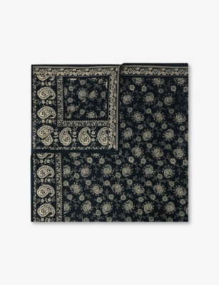 SOEUR: Sky Graphic-Print Cotton Scarf