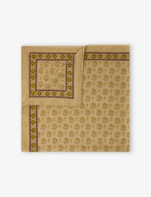 SOEUR: Classique Floral-Pattern Twill Cotton Scarf