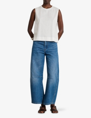 Soeur Womens Bleu Eliott Relaxed-fit Denim Jeans In Blue