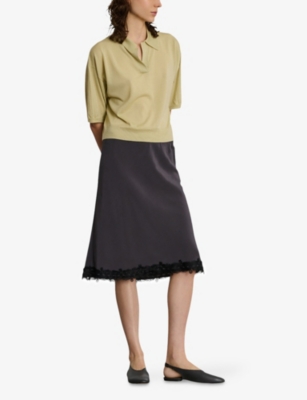 SOEUR: Elton Polo-Collar Short-Sleeve Wool Jumper