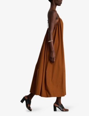 SOEUR: Arielle Relaxed-Fit Cotton-Poplin Maxi Dress