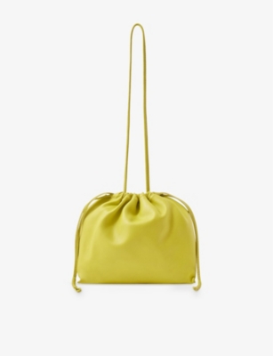 SOEUR: Suzette Drawstring Leather Shoulder Bag