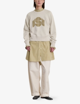 SOEUR: Apollo Monogram-Print Regular-Fit Cotton Sweatshirt
