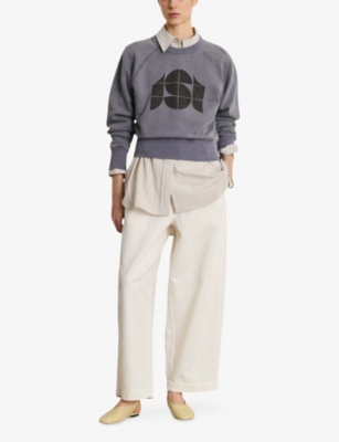 SOEUR: Apollo Graphic-Print Cotton Sweatshirt