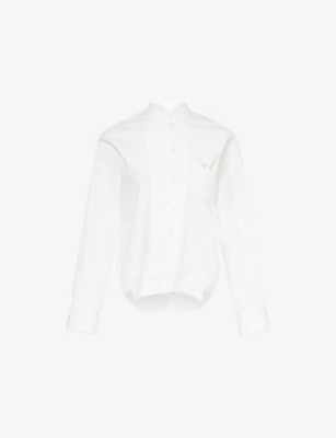 NOIR KEI NINOMIYA: Notched-Collar Long-Sleeve Cotton-Poplin Shirt