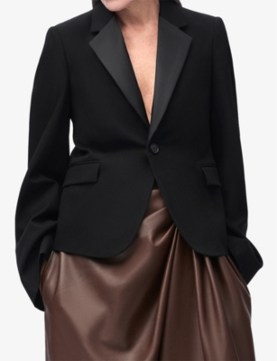LOEWE: Single-Breasted Notch-Lapel Wool-Blend Blazer