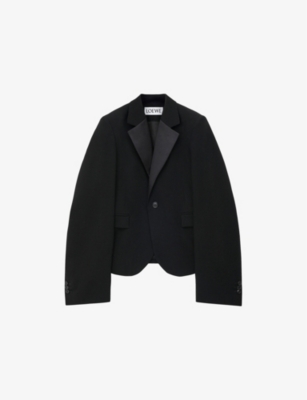 LOEWE: Single-Breasted Notch-Lapel Wool-Blend Blazer