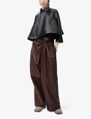 LOEWE: Trapeze Leather Jacket