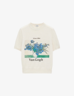 LOEWE: Short-Sleeved Knitted Cotton-Blend Jumper