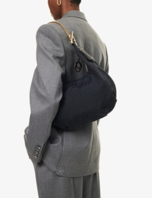 RESELFRIDGES: Pre-Loved Fendi Chef Suede Hobo Bag