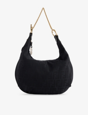 RESELFRIDGES: Pre-Loved Fendi Chef Suede Hobo Bag