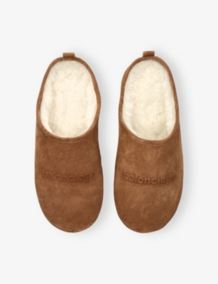BALENCIAGA: Alaska Suede Slippers