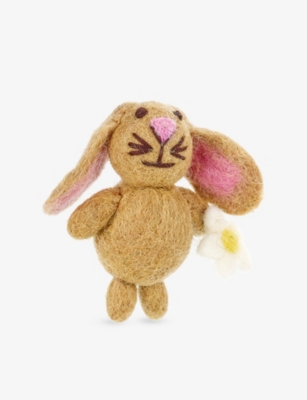 SELFRIDGES EDIT: Mini Easter Bunnies Wool Decorations Set Of Three