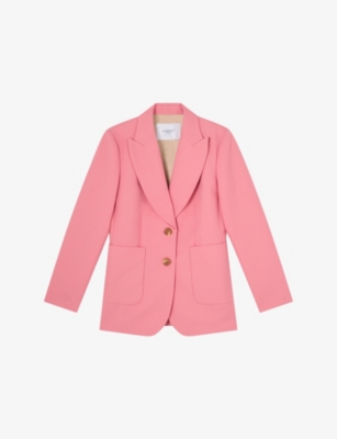LK BENNETT: Aimee Double-Breasted Woven Blazer