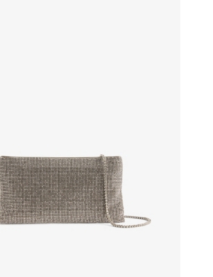 Benedetta Bruzziches Womens Your Best Friend La Petite Rhinestone-embellished Shoulder Bag Silver