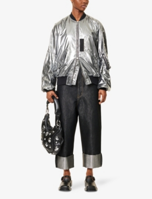JUNYA WATANABE: Folded-Cuffs High-Rise Denim-Blend Trousers
