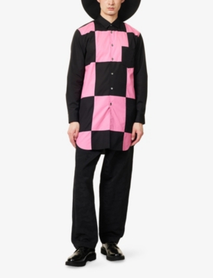 COMME DES GARCONS HOMME PLUS: Checked Relaxed-Fit Cotton Shirt