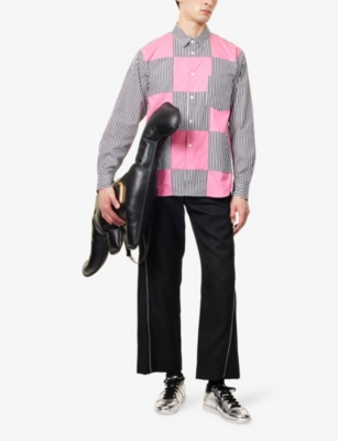 COMME DES GARCONS HOMME PLUS: Checked Relaxed-Fit Cotton Shirt