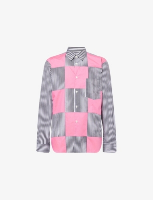 COMME DES GARCONS HOMME PLUS: Checked Relaxed-Fit Cotton Shirt