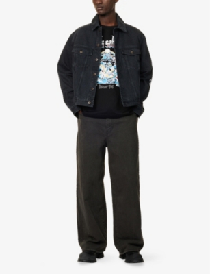 JUNYA WATANABE: Graphic-Print Relaxed-Fit Cotton T-shirt
