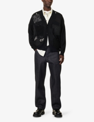 JUNYA WATANABE: Patch-Embroidered Wool Cardigan