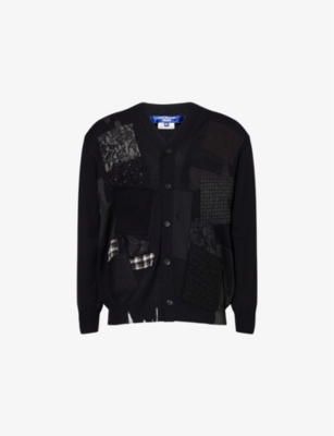 JUNYA WATANABE: Patch-Embroidered Wool Cardigan