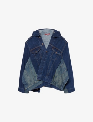 JUNYA WATANABE: Asymmetric Panelled Denim Jacket