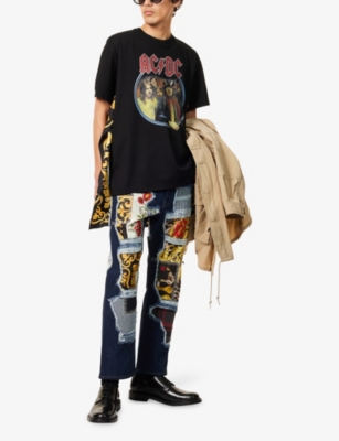 JUNYA WATANABE: Graphic Patchwork Straight-Leg Denim Jeans