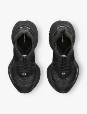 BALENCIAGA: Circuit Faux-Leather and Mesh Low-Top Trainers